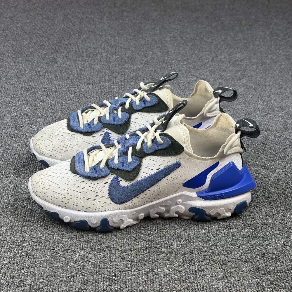 Nike D/MS/X React Vision CT3618-991 Blue White Running Shoes Women's Size 6.5